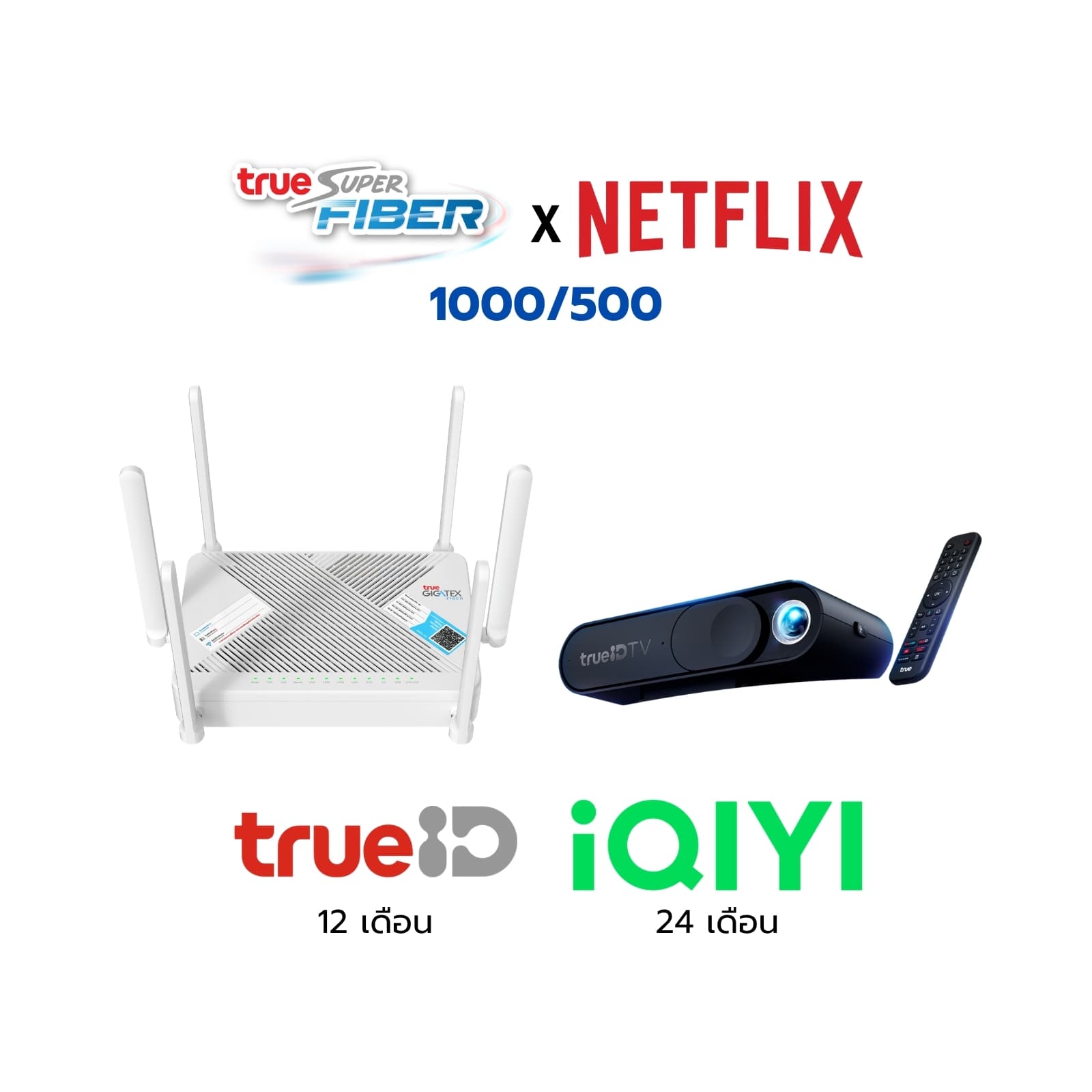 เน็ตทรู x Netflix 1000/500